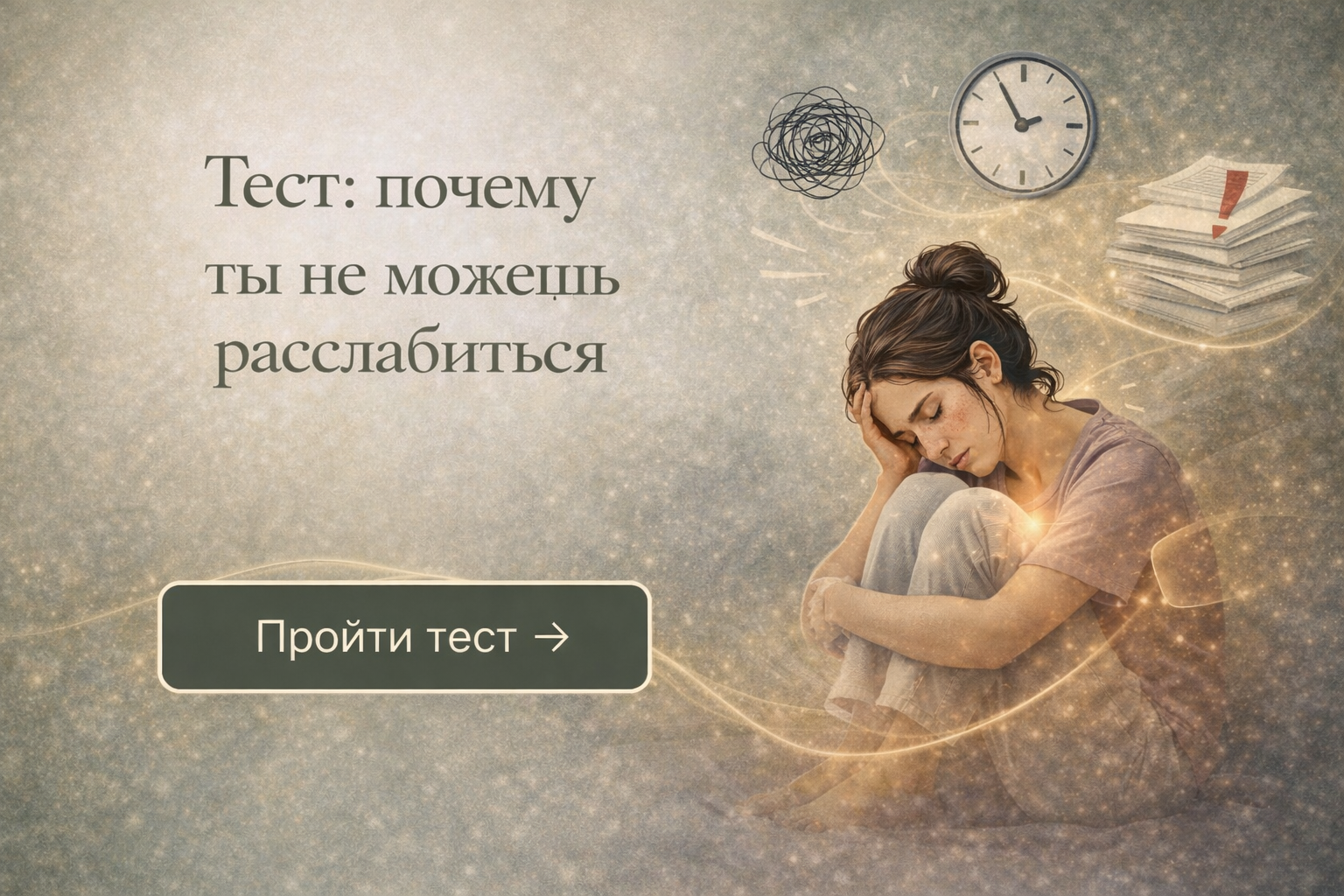 Тест, который покажет почему ты не можешь расслабиться?